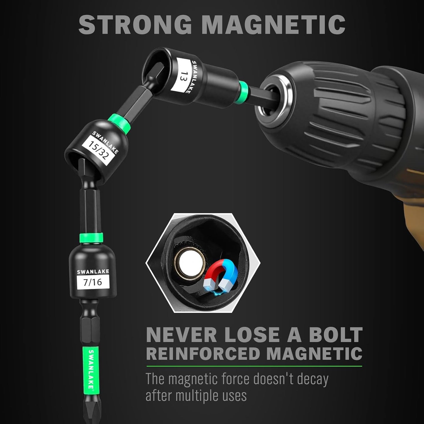 🛠️74-Piece Magnetic Nut Driver Set