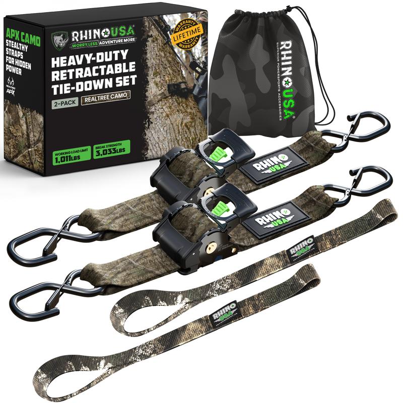 🛠️ 2" x 10' Retractable Ratchet Straps