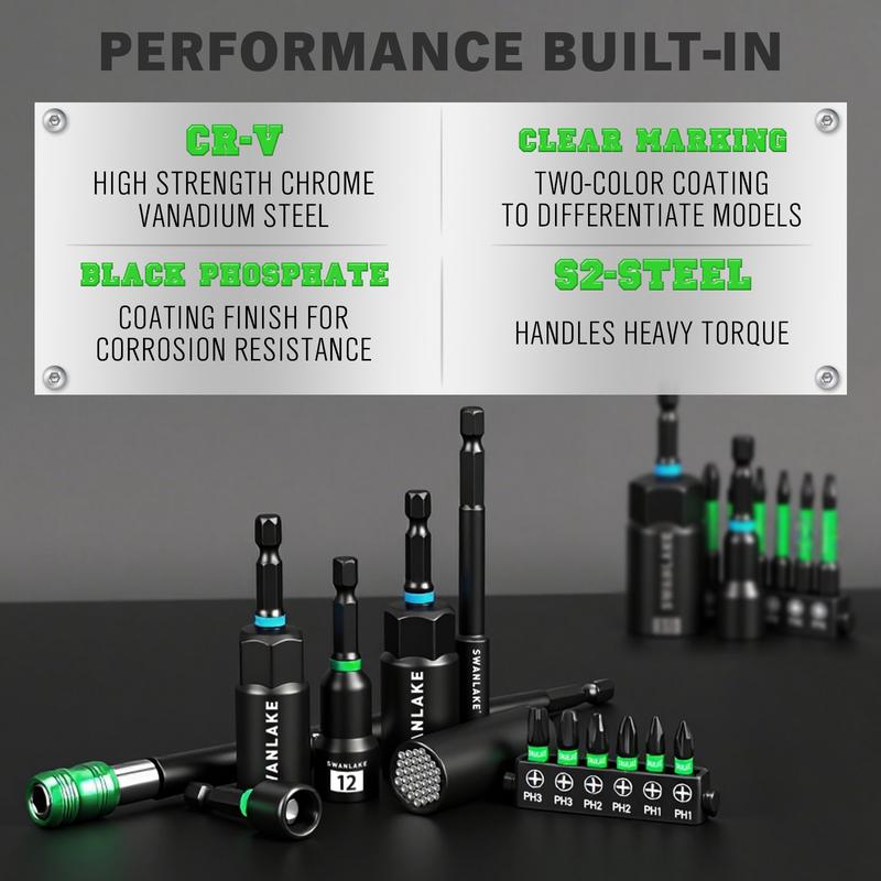 🛠️74-Piece Magnetic Nut Driver Set