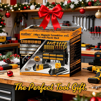 🛠️140-Piece Magnetic Screwdriver Set