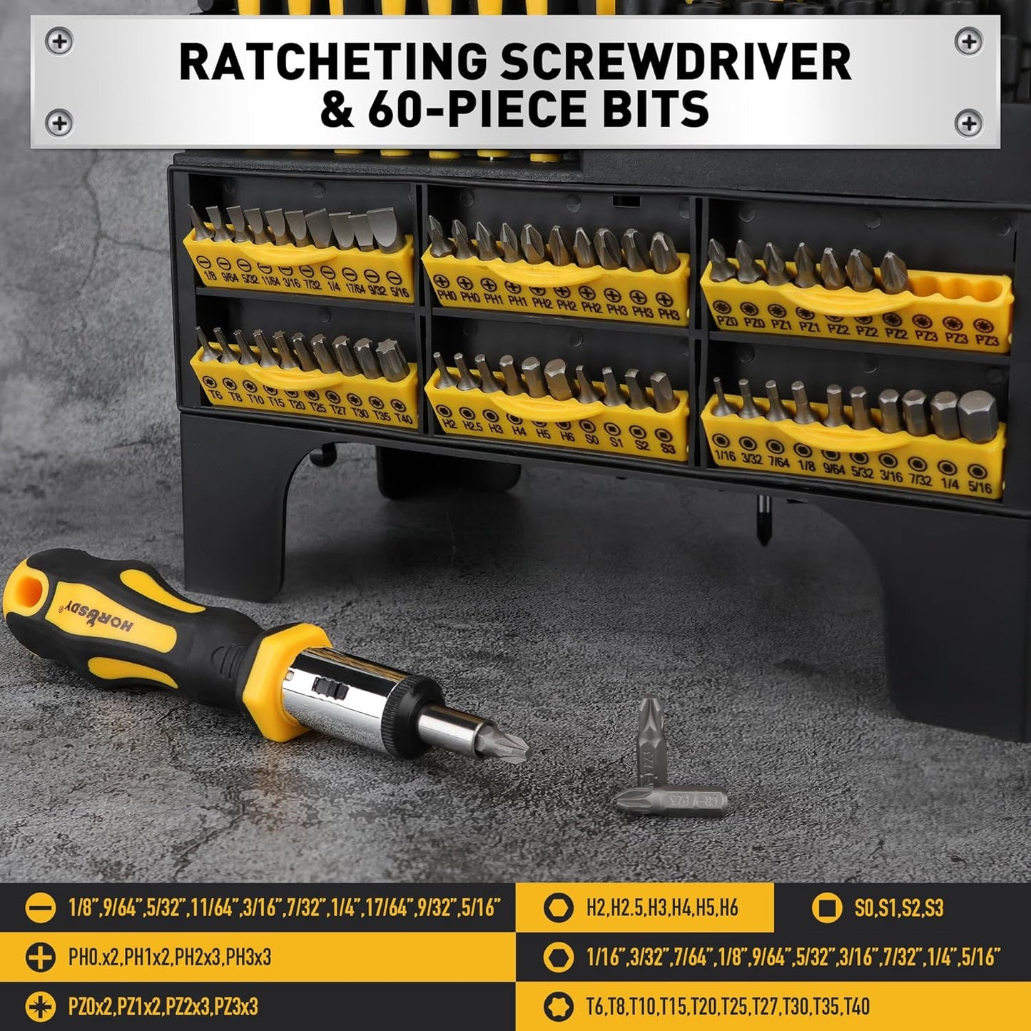 🛠️140-Piece Magnetic Screwdriver Set