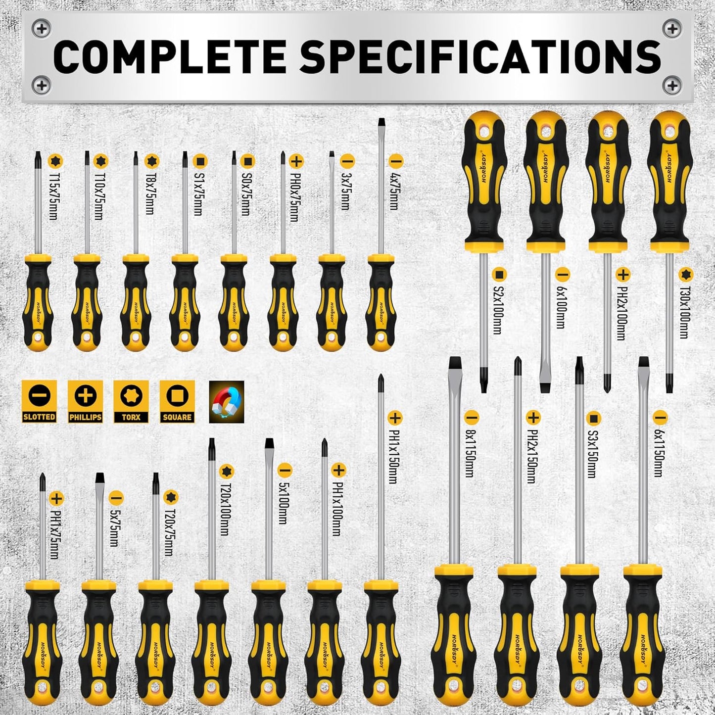 🛠️140-Piece Magnetic Screwdriver Set